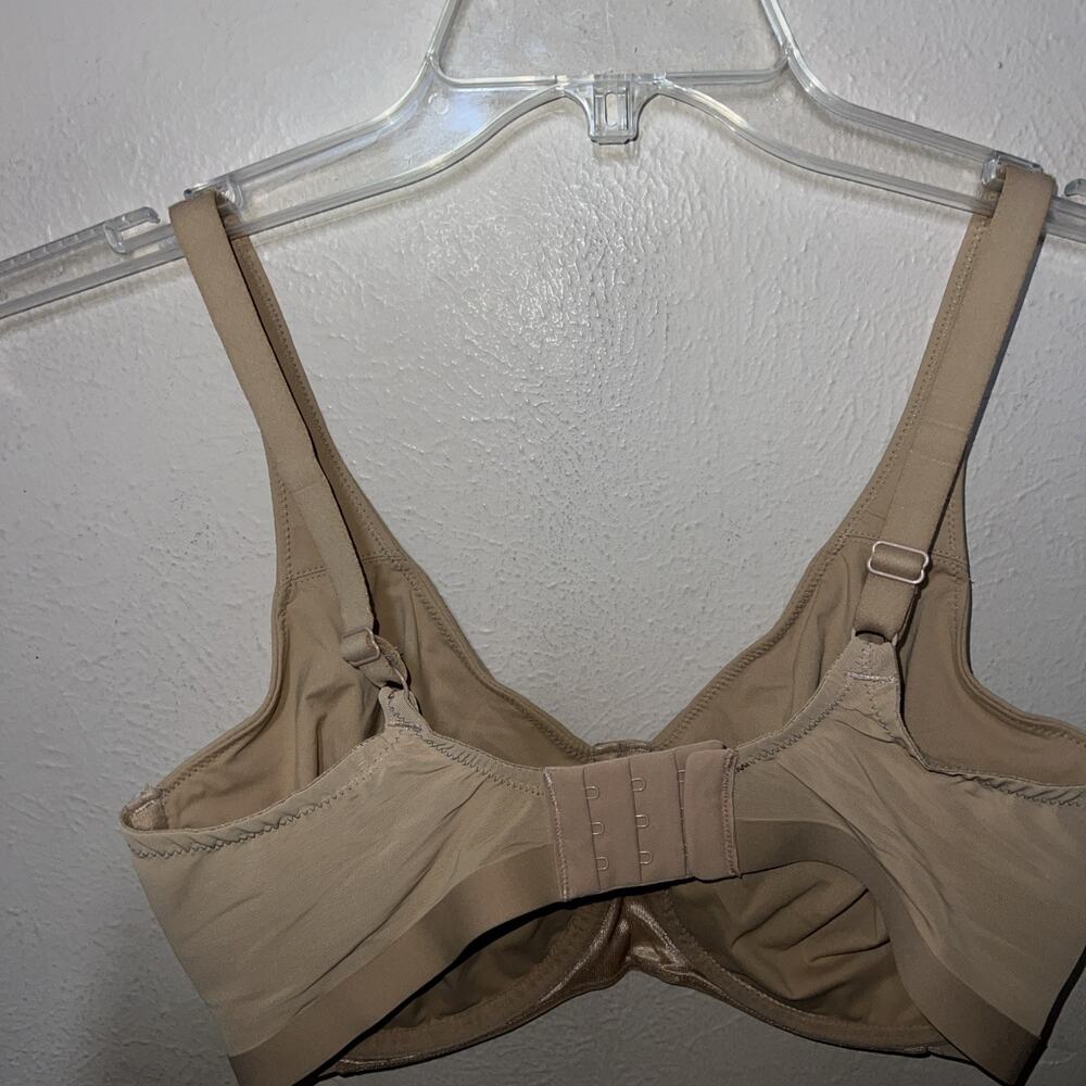 34G Wacoal Keep Your Cool Bra Underwire Bra Beige Seamless 855378 - Picture 8 of 12